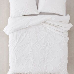 Urban Outfitters White Duvet Cover Crisp Minimalist Bedding